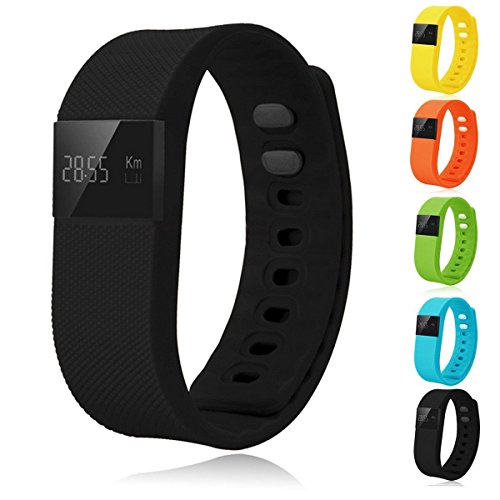 Vahulawa TW64 Smart Watch Bluetooth Watch Bracelet Smart band Calorie Counter Wireless Pedometer Sport Activity Tracker For iPhone Samsung Android IOS Phone (Black)