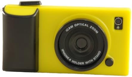 Yelow iCam Simulation Camera Case Cover for iPhone 4 4S 4G