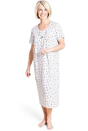 Floral Print Pintuck Nightdress
