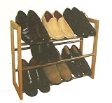 New Deluxe Wooden Shoe Rack Expands From 25