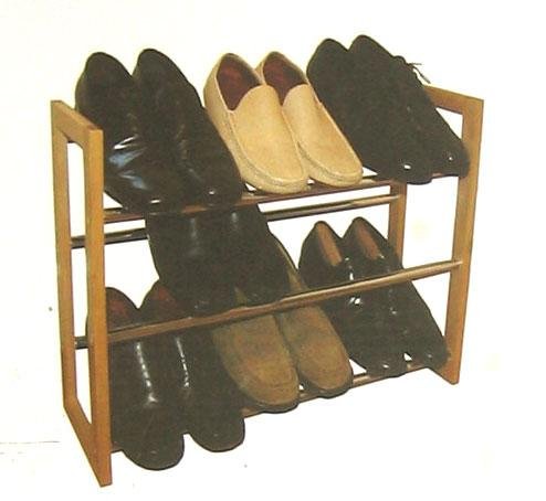 New Deluxe Wooden Shoe Rack Expands From 25