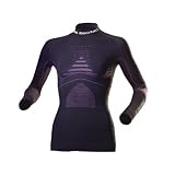 X-Bionic ENERGY ACCUMULATOR EVO SHIRT Long Sleeves TURTLE NECK WOMEN, charcoal/fuchsiavon "X-Bionic"