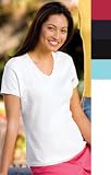 Hanes Silver For Her Classic Fit V-Neck Tee