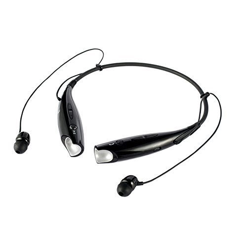 HBS-730 Wireless Stereo Bluetooth Headset Neckband Sport headphone Earphone for Iphone 4/4s/s/5c/5s/6/6 Plus,Samsung Galaxy S3/S4/S5 Note 4 3 2,Smart phone,Ipad 2/3/Air and Tbalet PC - Black (Black*1)
