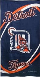Detroit Tigers Fiber Reactive Pool/Beach/Bath Towel (Team Color)