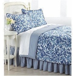 Lauren by Ralph Lauren Adeline Blue Floral QUEEN Comforter Set