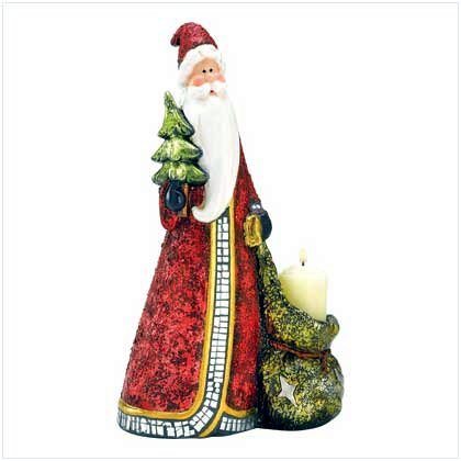 Santa Candleholder