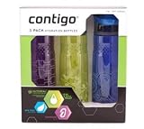 Contigo 24oz Cuff 3pk Water Bottle Set - Purple, Citrus, Blue Graphics
