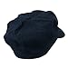 SS/Sophia Cotton Elastic Newsboy Cap-Navy OSFM