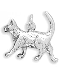 MMA Silver - Walking Cat Charm