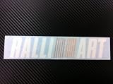 1 X RalliArt Racing Decal Sticker (New) White with Orange and Red Size 8''x 1.7''