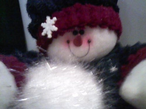 15" Hand-crafted Standing Snowman