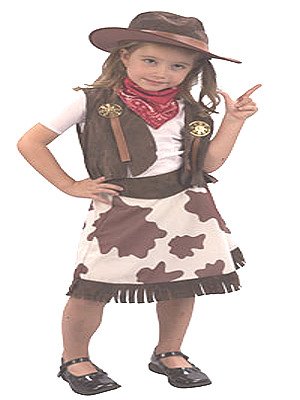Childrens Toyshop  Toys : Cowgirl Toddler Fancy Dress Costume Age 2-4