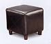Kitchen & Housewares : Black Durable Vinyl Ottoman