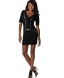 Apple Bottoms Dress, Marcos Hooded Cowl Neck with Zipper Details