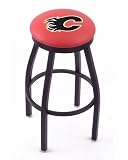 Calgary Flames Single-Ring Swivel Bar Stool