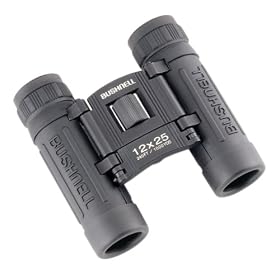 Click here to buy Bushnell Powerview 12x25 Compact Folding Roof Prism Binocular Black by Bushnell.