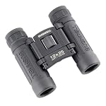 Bushnell Powerview 12x25 Compact Folding Roof Prism Binocular (Black)