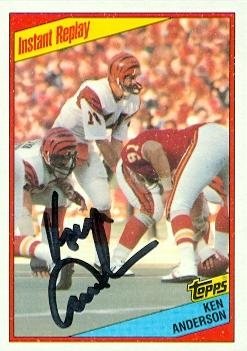 Ken Anderson Autographed/Hand Signed Football Card (Cincinnati Bengals) 1984 Topps #35
