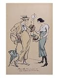 Coco Chanel as a Milliner, from Le Grand Mode a L'Envers, 1919 Art Giclee Poster Print by Sem, 18x24