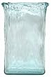 Clear Spanish Glass Large Rectangle Vase 12"H 9"L 5"W