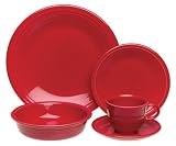 Fiesta 20-Piece 855 Service for 4 Dinnerware Set, Scarlet