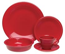 Fiesta 20-Piece, Service for 4 Dinnerware Set, Scarlet