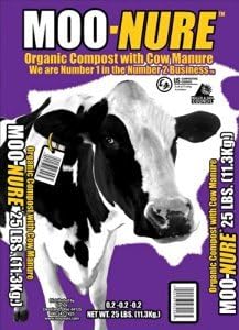 MOO-NURE ORG COMPOST 25# (Pkg of 10)