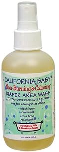 California Baby Diaper Area Wash - Non-Burning & Calming, 6.5 oz