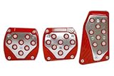 OTTO Racing Red Rim Aluminum Inner Plates 3pc Manual Racing Pedals