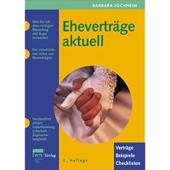 Ehevertr�ge aktuell. Vertr�ge - Beispiele - Checklisten