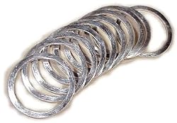 Threadless Headset Spacer 1-1/8 x 1.5mm 10 per Bag Silver