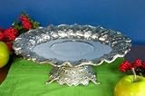 Review Jaf Gifts  / 12 INCH FOOTED PLATTER - 12 INCH FOOTED SILVERPLATED PLATTER - compote