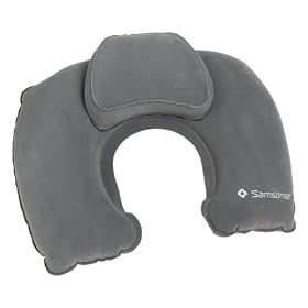 Samsonite Double Comfort Travel Pillow with Pouch