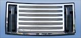 RealWheels Stainless Pocketed 7-Louver Top Grille Overlay Cover, for the 2007 Hummer H2