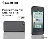 CASE FACTORY by amix iPhone4/4S�Ή��o�b�e���[�P�[�X PROTECTION FIX �G�i�W�[�X�L�� �}�b�g�u���b�N �ymade for iPhone�z