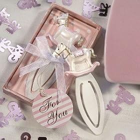 Rocking Horse Bookmark Favors - Pink