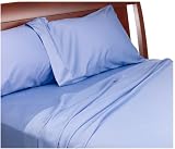 Wamsutta 300-Thread-Count Egyptian Sateen Twin Fitted Sheet, Periwinkle