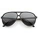 zeroUV - Polarized Protective Lens Classic Teardrop Design Plastic Aviator Sunglasses