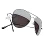 Elite Metal Aviator Sunglasses with Mirror Lens - 1375