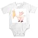 Onesie with bowing, cartoon, bird, animal, pelican