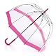 Clear Dome Fulton Umbrella Pink