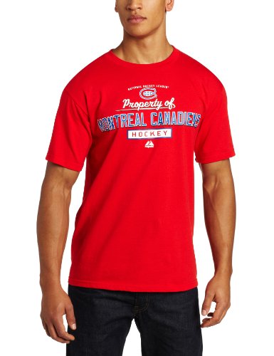 NHL Men's Montreal Canadiens Property Of Short Sleeve Basic Tee (Athletic Red, X-Large)