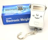 0902 CE Certified Digital Portable Luggage Scale Baggage Scale Suitcase Weigh Scale with Measuring Tape Fish Scale Fishing Scale Parcel Scale 50KG Precision Scale = No More Excess Baggage Charges - 12 Months Warranty >>> THT Trade