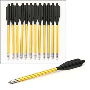 Set of 12 Aluminum Arrows for Crossbow by 