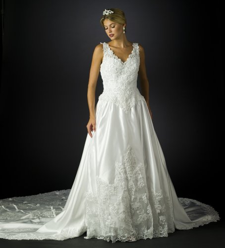 Wedding Dress Gown – White Bridal Gown, Informal Bridal Gown, Ball gown by Sean Collection White 8