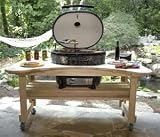 600 Cypress Stand Table For Oval XL Ceramic Smoker