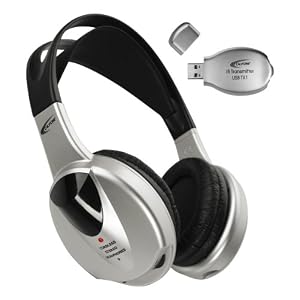 Wireless Stereo Headphones - 35IR-USB - with Infrared Transmitter