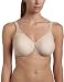 Wacoal Women's Bodysuede Ultra Full Figured Seamless Underwire with Lace Trim, Naturally Nude, 36DDD