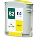 Hewlett Packard No 82 Yellow Ink Cart DesignJet 10ps 20ps 50ps 500 800